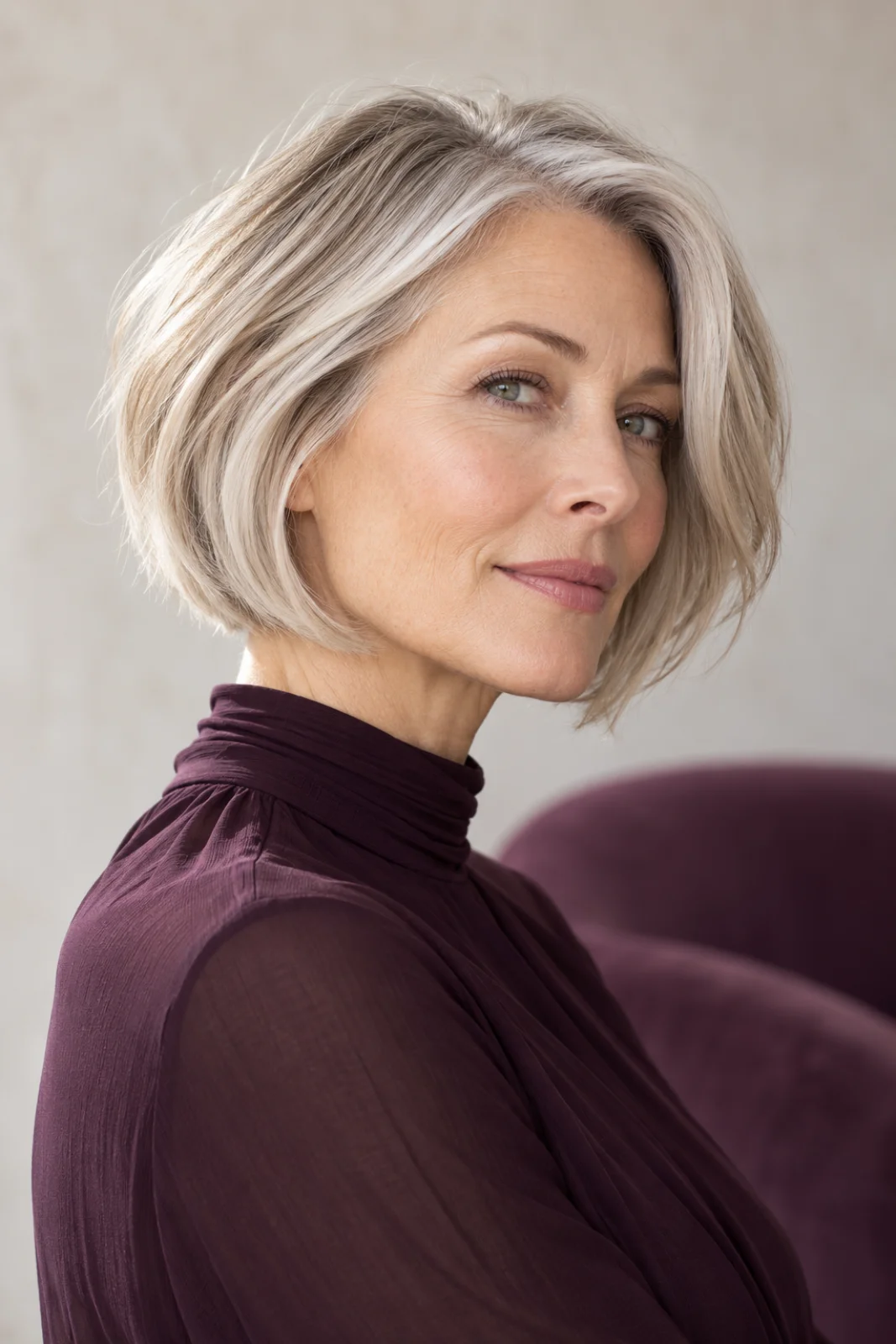 Silver structured bob
